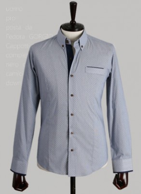 男士襯衫定制-格子